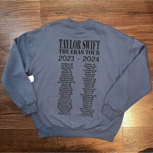 Taylor Swift Eras Tour Blue Crewneck